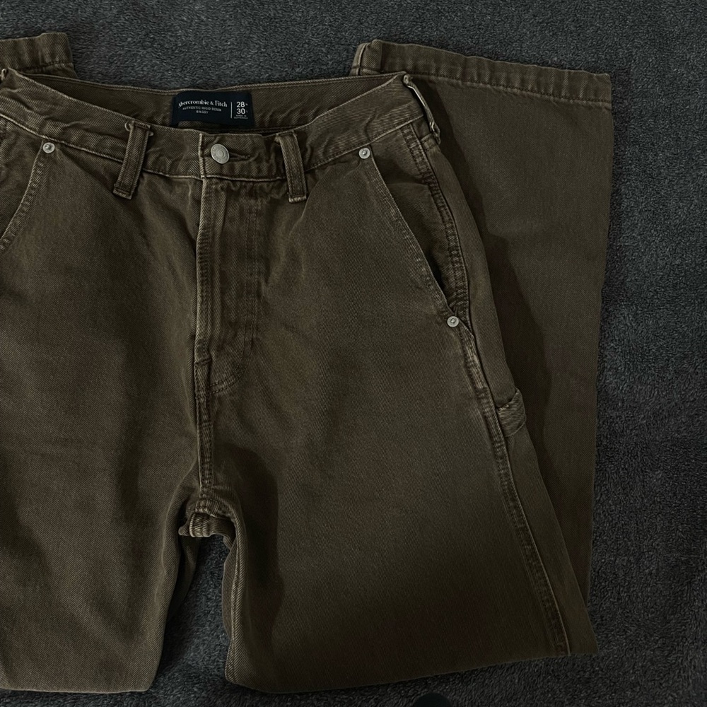 ABERCROMBIE brown carpenter pants 28x30